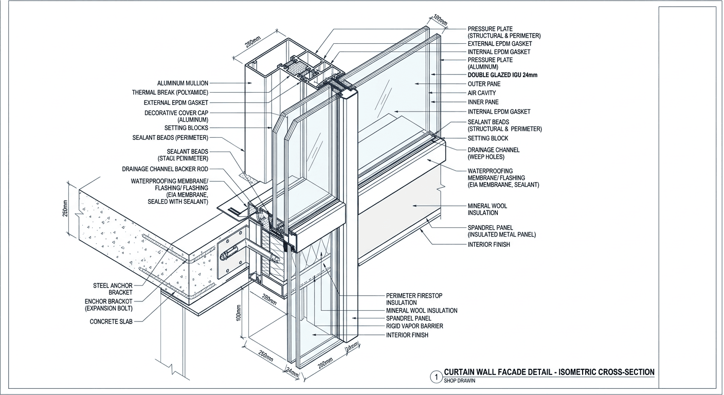 Facade detailing work