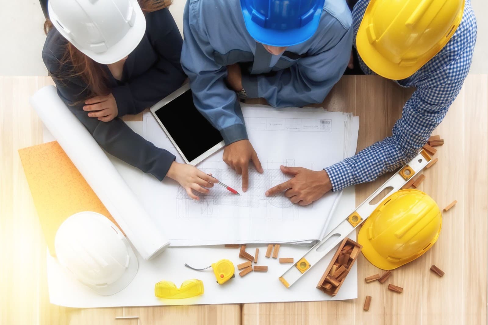 Structural steel detailing team at work