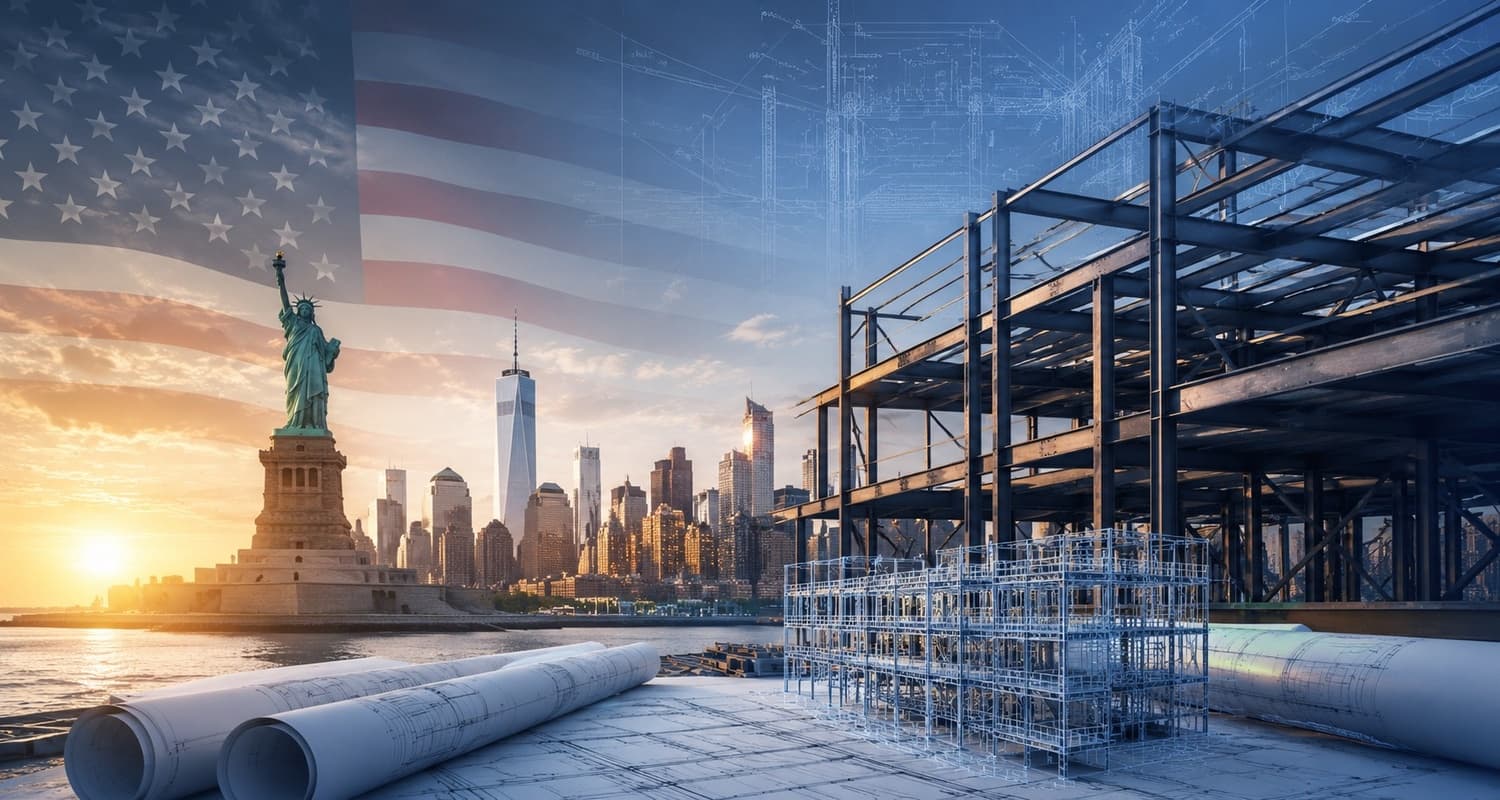 Structural steel construction across the United States