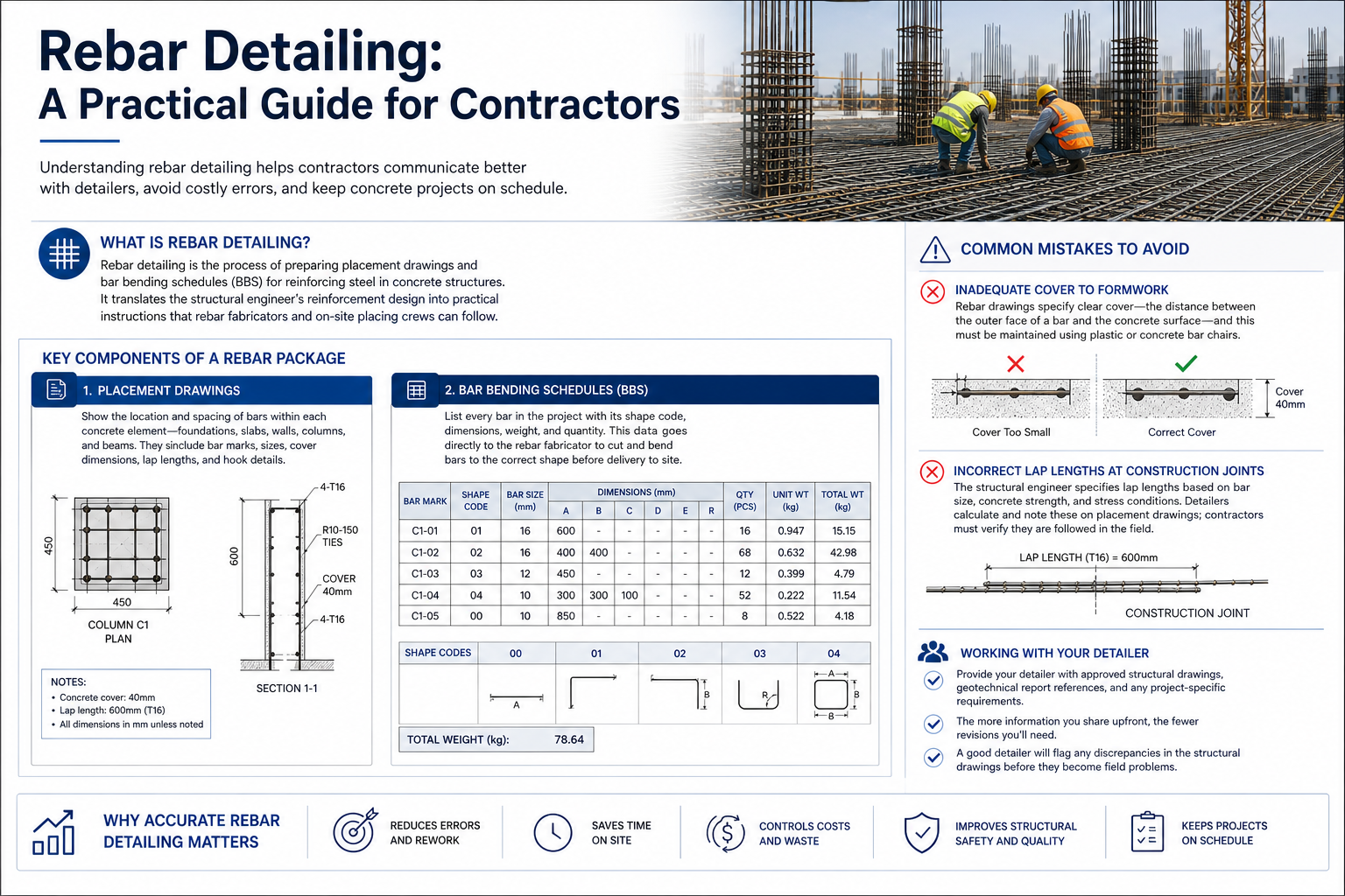 Rebar Detailing Guide for Contractors | Bar Bending Schedules ...